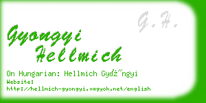 gyongyi hellmich business card